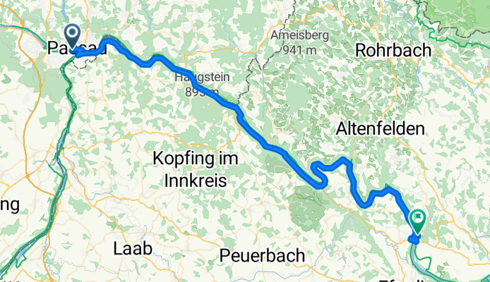 Von Passau bis Feldkirchen an der Donau