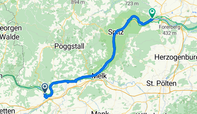 Von Ybbs an der Donau bis Krems an der Donau