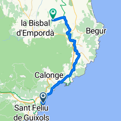 Avinguda Verona Terol, Castell d'Aro, Platja d'Aro i s'Agaró nach Carrer Hospital, Vulpellac, Fonteta i Peratallada