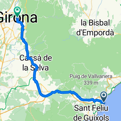 Platja d'Aro, Castell d'Aro, Platja d'Aro i s'Agaró nach Plaça del VI, Girona