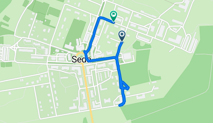 Parka iela, Seda до Sporta iela, Seda