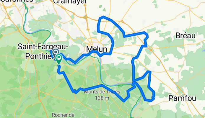 De Rue des Sources à Avenue de Fontainebleau