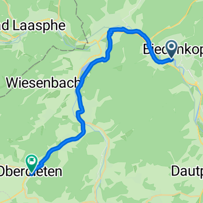 Hainstraße, Biedenkopf nach Kirchstraße, Breidenbach