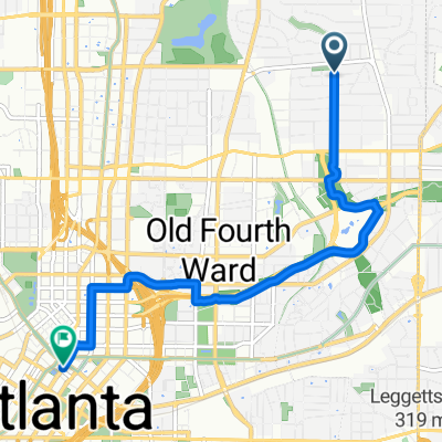Route in Atlanta