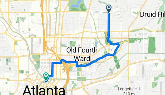 Route in Atlanta
