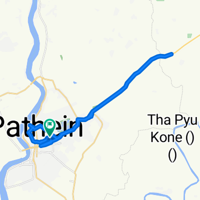 Route to Tar Wa Tein Thar Pagoda Road