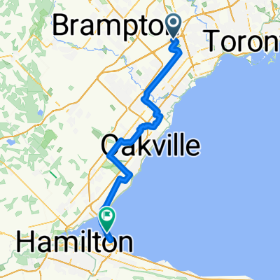 Explorer Dr, Mississauga to Beach Blvd, Hamilton