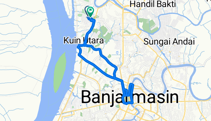 Jalan HKSN Kompleks Amd Permai to Jalan HKSN Kompleks Amd Permai