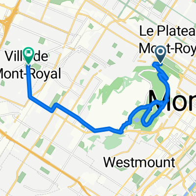 La Montagne, Montréal to Roosevelt Ave, Mount Royal