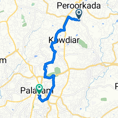 Route to University College of Thiruvanathapuram