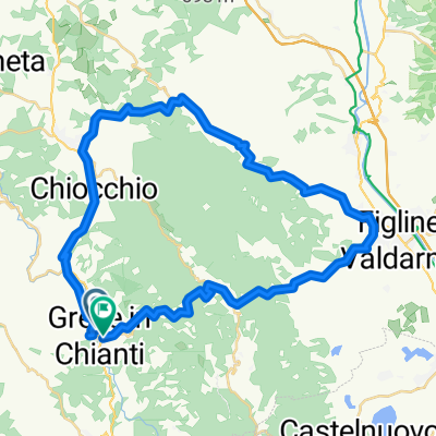 Route in Greve in Chianti