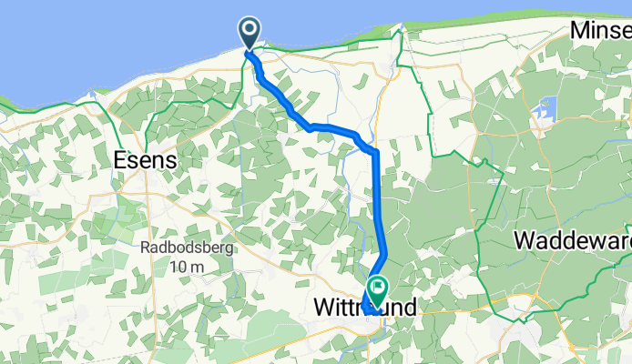 Addenhausen, Neuharlingersiel nach Am Bahnhof, Wittmund