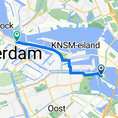 Zeeburgereiland / Nieuwe Diep, Amsterdam to Michiel de Ruijtertunnel, Amsterdam