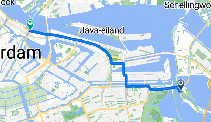 Zeeburgereiland / Nieuwe Diep, Amsterdam to Michiel de Ruijtertunnel, Amsterdam