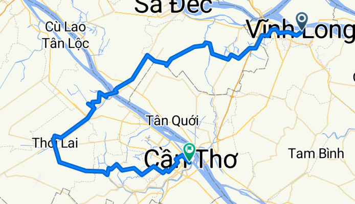 Street 30 Thang 4, Vinh Long to Ngo Gia Tu, Can Tho