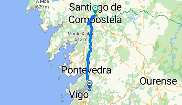 Pontevedra - Santiago de Compostela