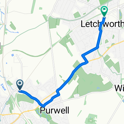 Wilbury Way, Hitchin to Station Parade, Letchworth Garden City