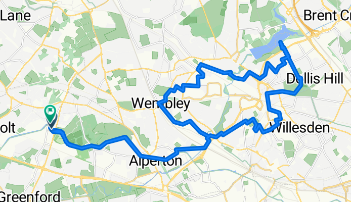 Greenford Quay to Brent Reservoir