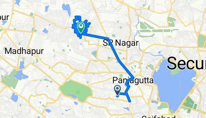Road Number 8, Hyderabad to Jayanti Nagar, Hyderabad