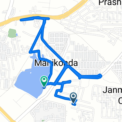 Muppas Panchavati Colony to Lanco Hills Residential Towers Road