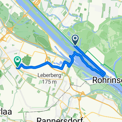 Ostösterreichischer Grenzlandweg, Wien nach Kaiser-Ebersdorfer-Straße, Wien