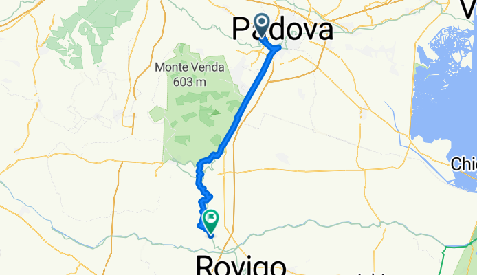 Via Stanislao Cannizzaro, Padua to Via Bassa, Vescovana