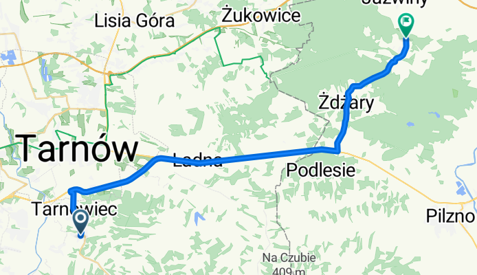 Tarnowiec do Jaźwiny