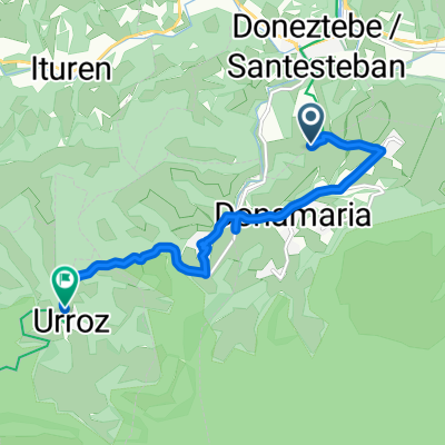 Calle Elbistegui, Doneztebe nach NA-4040, Urroz