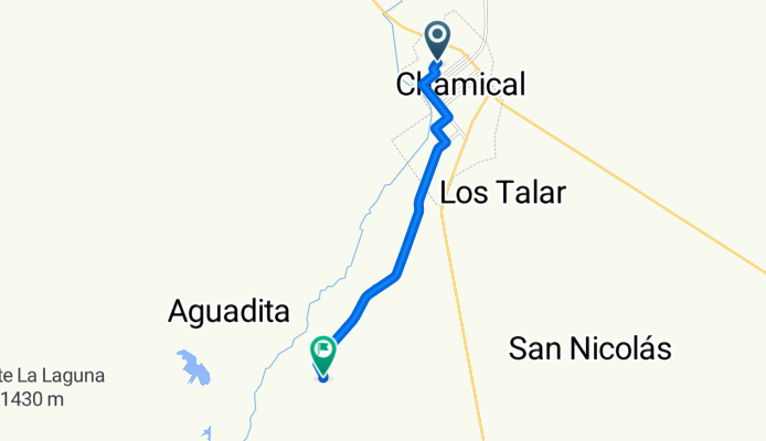 Ruta desde Chamical