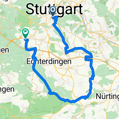 Heusteigstraße, Stuttgart nach Stoßäckerstraße, Stuttgart