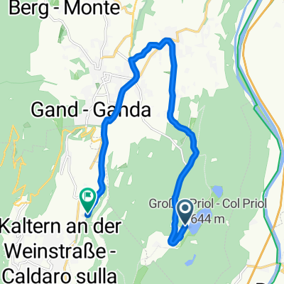 Montiggler Straße nach C7F3+4R