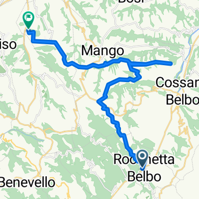 ROCCHETTA BELBO - Bivio Piazza Libertà nach Località Tinella