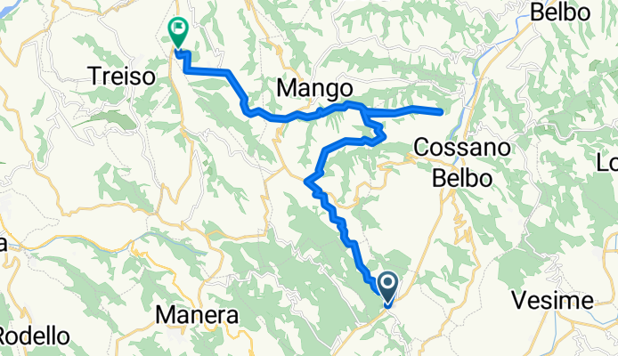 ROCCHETTA BELBO - Bivio Piazza Libertà nach Località Tinella