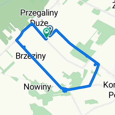 Przegaliny Duże, Komarówka Podlaska do Przegaliny Duże, Komarówka Podlaska