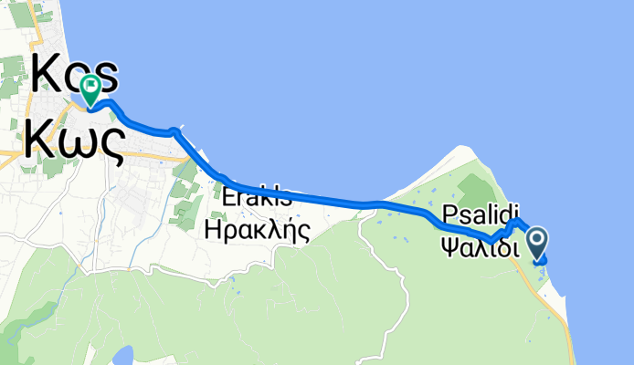 Route in Kos