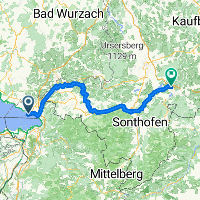 Von Lindau (Bodensee) bis Oy-Mittelberg