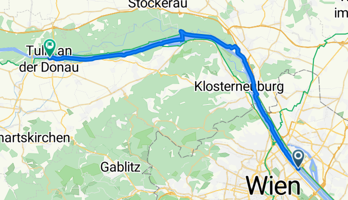 Donauinsel-Tulln Route