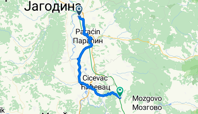 From Ćuprija to Ražanj