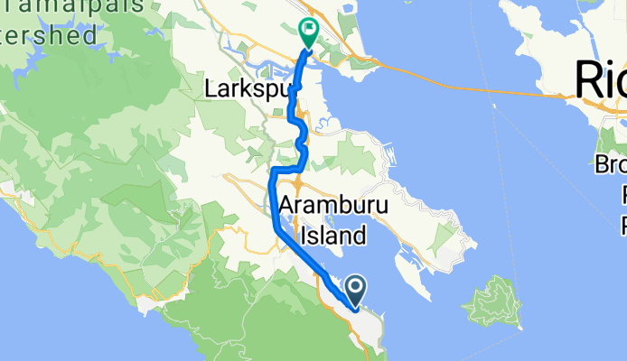 Bee St, Sausalito to Larkspur Landing Cir, Larkspur