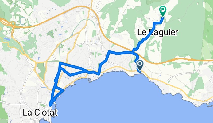 La Ciotat nach Chemin du Clos de Sainte-Marie, Ceyreste