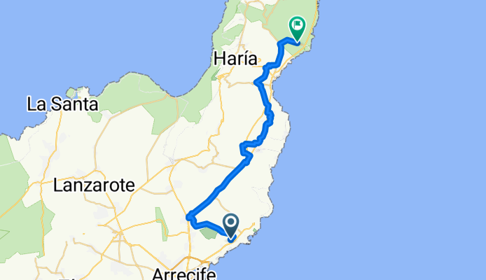 Route zu Cueva De Los Verdes
