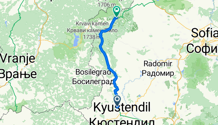EuroVelo 13 - Iron Curtain Trail - part Bulgaria West