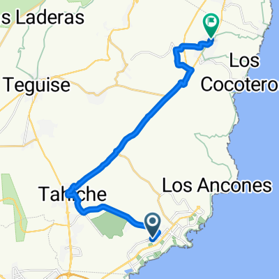 Route zu Jardín de Cactus