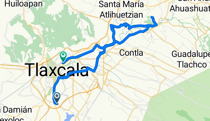 Avenida Cuauhtémoc, Santa María Acuitlapilco a Boulevard Guillermo Valle, Tlaxcala de Xicohténcatl