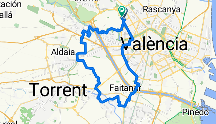 Carrer de la Canal de Navarrés, Валенсия до Carrer de la Canal de Navarrés, Валенсия