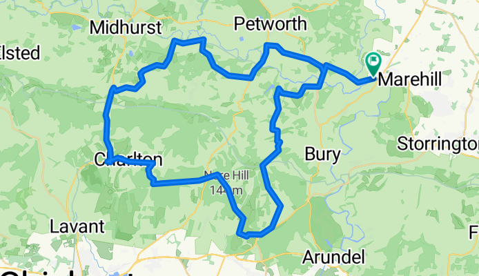 Route zu Pulborough