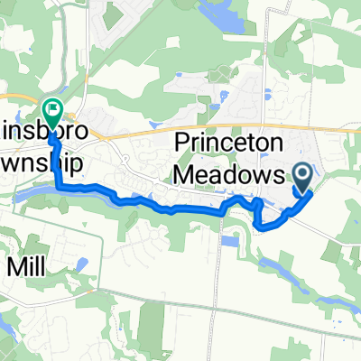 Ravens Crest Dr, Plainsboro to Schalks Crossing Rd, Plainsboro