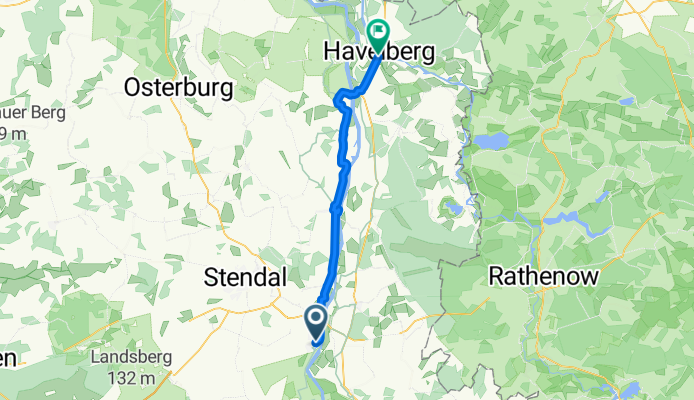 52.544, 11.971 nach 52.824, 12.074