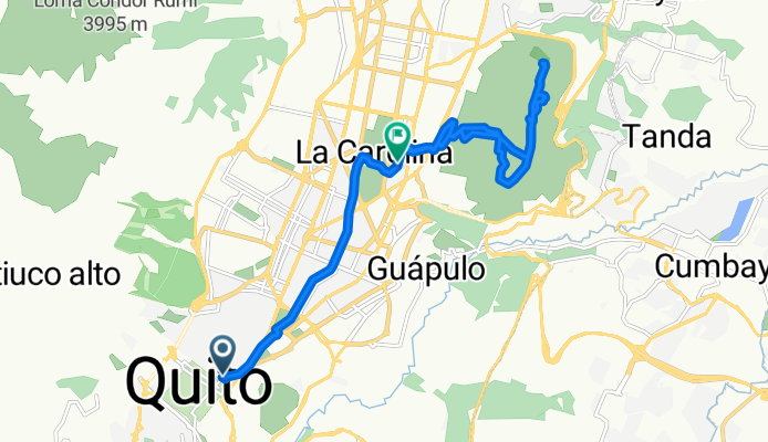 Esmeraldas, Quito a Avenida República de El Salvador, Quito