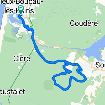 Avenue des Pêcheurs, Vieux-Boucau-les-Bains à Promenade de Bire Plecq, Vieux-Boucau-les-Bains